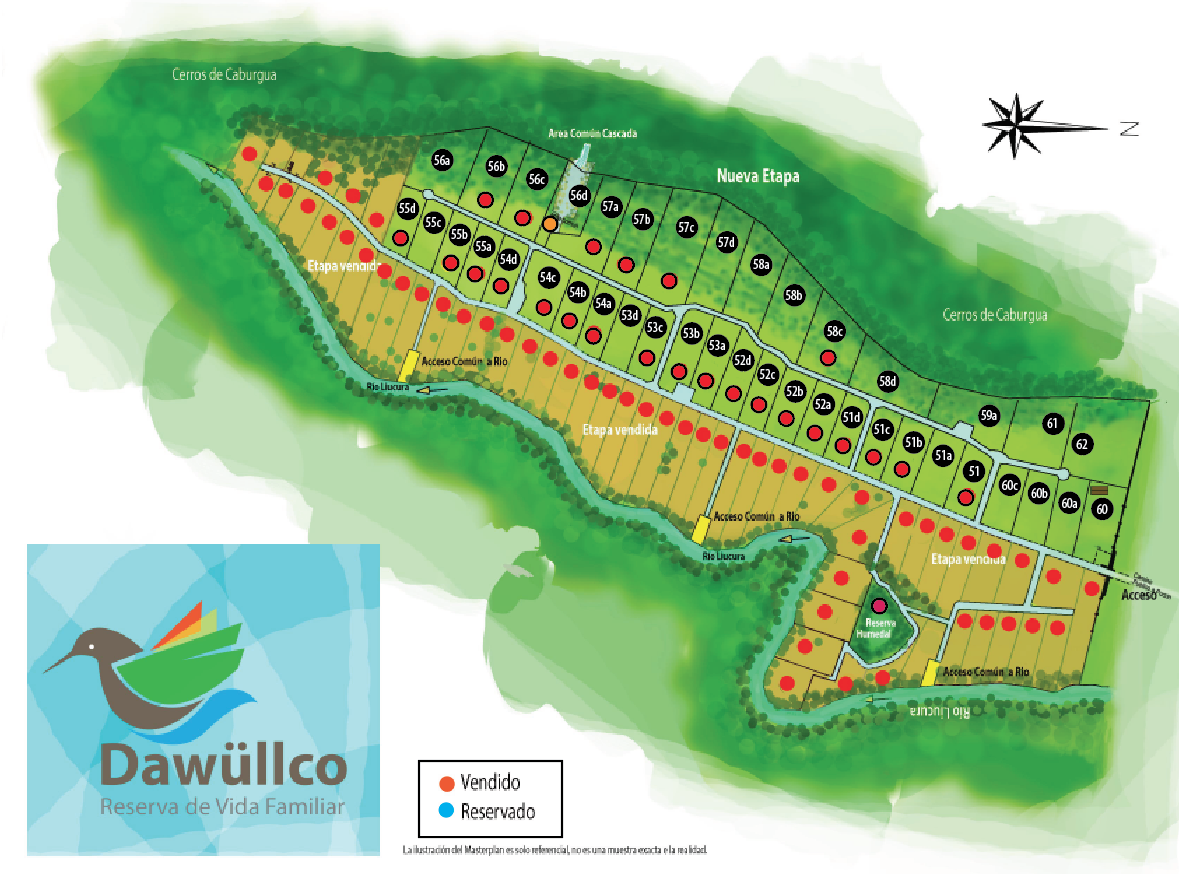 Parcela orilla de rio Liucura, Condominio Dawullco